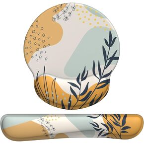 Mouse Pad and Keyboard Wrist Rest - Wrist Rest for Computer Keyboard, Ergonomic Mouse Pad & Keyboard Pad, Memory Foam Wrist Support for Comfy Typing (Mouse pad Set, Classic Black) in Kuwait