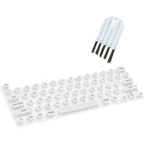 Long Nail Keyboard Cover with Cleaning Brush Compatible for MacBook, Keyboard Cover for Long Nails, Raised Keyboard Cover, Heart Desgin Silica Keyboard Film for Nail Art (Pink, Heart) in Saudi Arabia