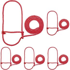 Weaver Leather HLTR Poly Rope Calf RD, 5 1/2', Red