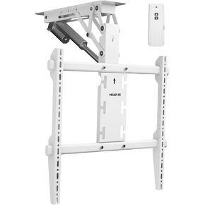 Mount-It! Motorized Ceiling TV Mount – Silent Electric Flip Down TV Mount for 50’’-90’’ Screens, Retractable Drop Down Design, RF Remote, VESA Compatible, 88 lbs Capacity, Black in Kuwait