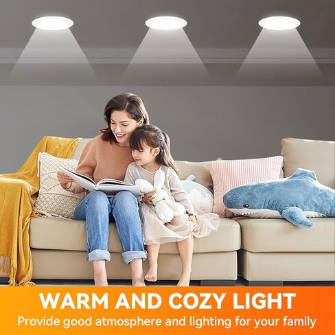 tjoy 12 حزمة BR30 مصابيح LED مكافئة 65 وات، لمبة أضواء فيضانات داخلية قابلة للتعتيم، قاعدة E26، 2700 كلفن أبيض ناعم، 9 وات، 800 لومن، لمبة إضاءة غائرة للسقف، علبة راحة، غرفة المعيشة والمطبخ in Kuwait