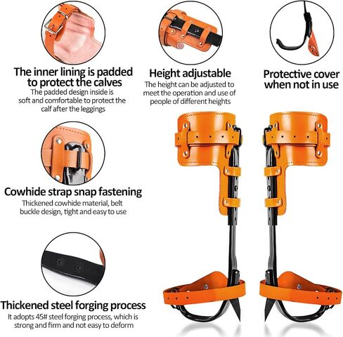 Tree Climbing Spikes,Tree Climbing Kit,Tree Climbing Gear,Suitable for Fruit Picking,Tree Climbing,Hunting in Kuwait