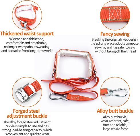 Tree Climbing Spikes,Tree Climbing Kit,Tree Climbing Gear,Suitable for Fruit Picking,Tree Climbing,Hunting in Kuwait