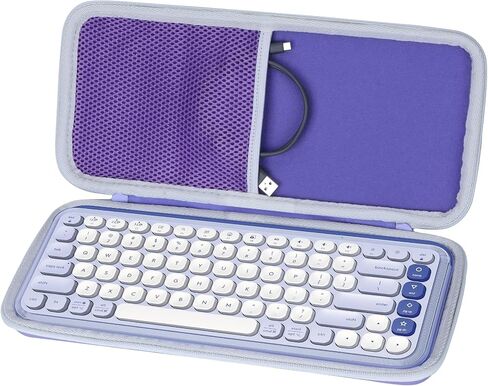 Storage Case Compatible with Logitech POP ICON Combo Keyboard and Mouse Combo (Lilac Case) in Kuwait