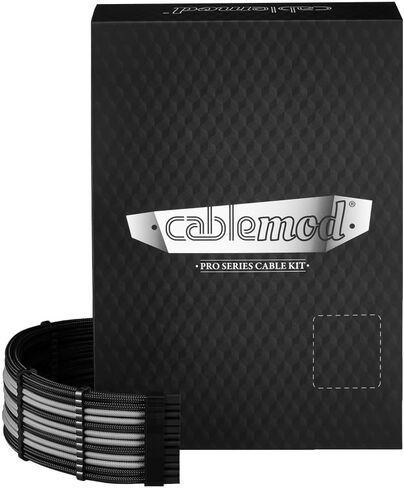 Cablemod E-series Pro Modflex Sleeved 12V-2x6 12VHPWR Dual StealthSense Kit لـ EVGA G / G+ / P+ / T (أسود+ أحمر) in Kuwait