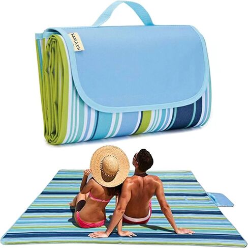 Picnic Blanket|Beach Mat|Picnic Blanket for Indoor and Outdoor, 80" x 57" Sandproof Waterproof Larger Mat for Beach, Travel, Camping, Hiking, Park Grass,Handy Mat Tote, Foldable. (Red Plaids) in Saudi Arabia