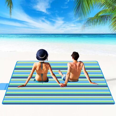 Picnic Blanket|Beach Mat|Picnic Blanket for Indoor and Outdoor, 80" x 57" Sandproof Waterproof Larger Mat for Beach, Travel, Camping, Hiking, Park Grass,Handy Mat Tote, Foldable. (Red Plaids) in Saudi Arabia