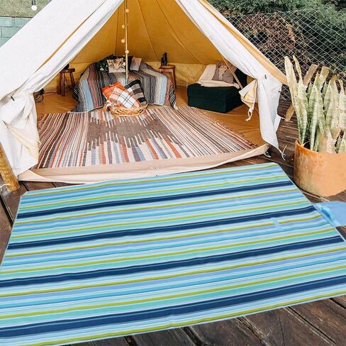 Picnic Blanket|Beach Mat|Picnic Blanket for Indoor and Outdoor, 80" x 57" Sandproof Waterproof Larger Mat for Beach, Travel, Camping, Hiking, Park Grass,Handy Mat Tote, Foldable. (Red Plaids) in Saudi Arabia