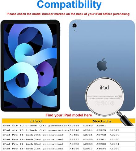 9.7 "ZQCFKJ 360 ° مرشح الخصوصية غير اللامع [خصوصية 4-Way] لجهاز iPad 9.7 بوصة (2018/2017 ، 6th Gen/5th Gen)/iPad Pro (إصدار 2016)/iPad Air 2/Air 1 شاشة خصوصية شاشة الخصوصية للبيانات السرية المضادة لضوء الضوء مضاد للضوء مضاد للوهج سهلة تثبيت فقاعة الحرية in Kuwait