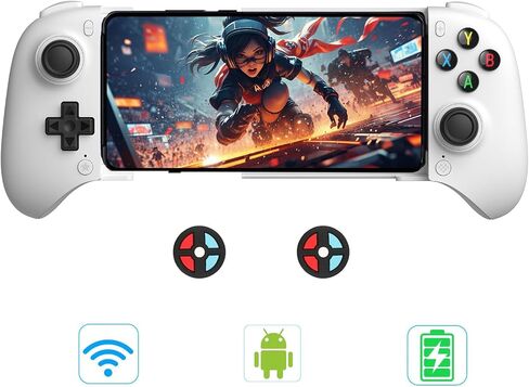 وحدة تحكم ألعاب 8Bitdo Ultimate Mobile لنظام Android ، وحدة تحكم هاتف Bluetooth لنظام Android مع Hall Effect Bownsticks ومشغلات القاعة (أسود) in Kuwait