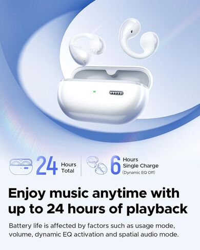 SoundPEATS PearlClip Pro Ear Ultra Open Ear Earbuds Wireless Headphones Bluetooth 5.4 Earphones Clip On Ear Buds with Mic, IPX5 Waterproof, 24 Hrs Play for Runing Cycling Fiteness in Kuwait