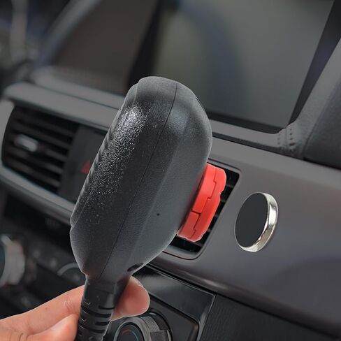 UAYESOK Magnet Mobile Radio Mic Belt Clip & Holder, Portable CB Mic Hang Up Clip Mount for Yaesu MH-67A8J, HYT SM16A1, Motorola Kenwood QYT KT-8900 Car Mic in Kuwait