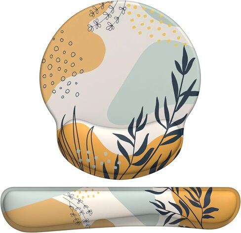 Mouse Pad and Keyboard Wrist Rest - Wrist Rest for Computer Keyboard, Ergonomic Mouse Pad & Keyboard Pad, Memory Foam Wrist Support for Comfy Typing (Mouse pad Set, Classic Black) in Kuwait