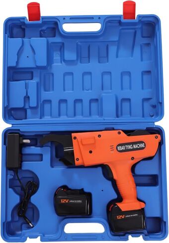 8mm-34mm Tier Tying Machine Automatic Rebar Tier Tying Machine Electric Reinforcing Rebar Tier Gun (Orange) in Kuwait