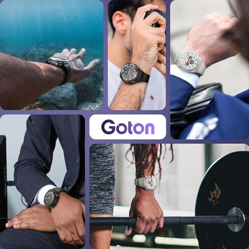 [2+2+3 Pack] Goton 3 in 1 for Samsung Galaxy Watch Ultra 47mm 2024 Screen Protector Case, HD Tempered Glass Screen Protector Hard PC Case Bezel Ring Cover for Galaxy Watch 7 Ultra Silver with Indices in Kuwait