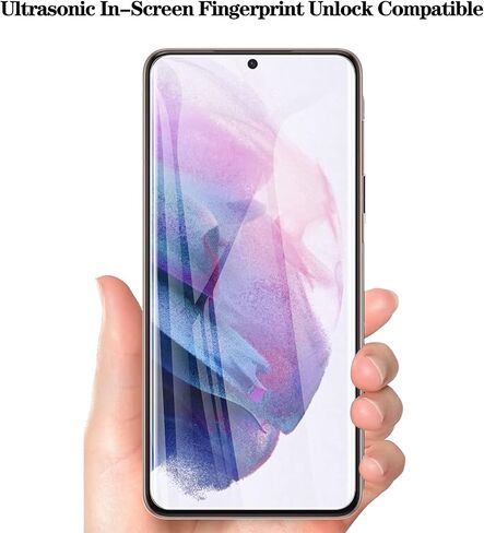 Lywhl 2 Pack for Samsung Galaxy S22 Ultra Privacy Screen Protector ، Full Full Full Full Film for Galaxy S22 Ultra 5G 6.8 "، [دعم قارئ بصمات الأصابع] إطار تثبيت سهل - أسود in Kuwait