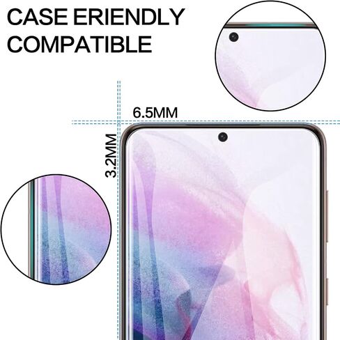 Lywhl 2 Pack for Samsung Galaxy S22 Ultra Privacy Screen Protector ، Full Full Full Full Film for Galaxy S22 Ultra 5G 6.8 "، [دعم قارئ بصمات الأصابع] إطار تثبيت سهل - أسود in Kuwait