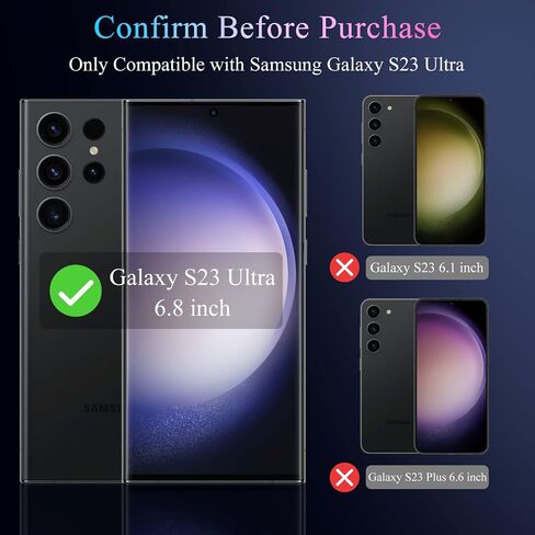 Lywhl 2 Pack for Samsung Galaxy S22 Ultra Privacy Screen Protector ، Full Full Full Full Film for Galaxy S22 Ultra 5G 6.8 "، [دعم قارئ بصمات الأصابع] إطار تثبيت سهل - أسود in Kuwait