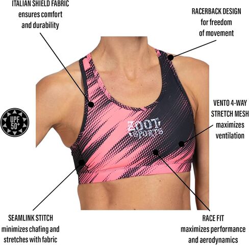 Zoot Women’s LTD Triathlon Sports Bra, Racerback High Performance Tri Sports Bra for Swim, Bike, Run & UPF 50+ Fabric in Kuwait