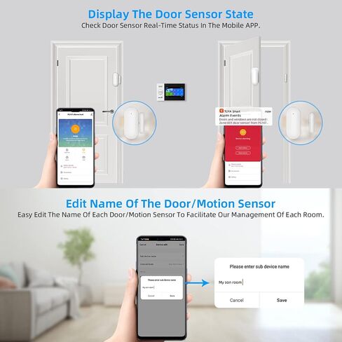نظام الإنذار لأمن المنزل ، نظام الأمان اللاسلكي مع شاشة Fulltouch 4.3 "متوافقة مع Alexa و Google للمنزل ، Flat in Kuwait
