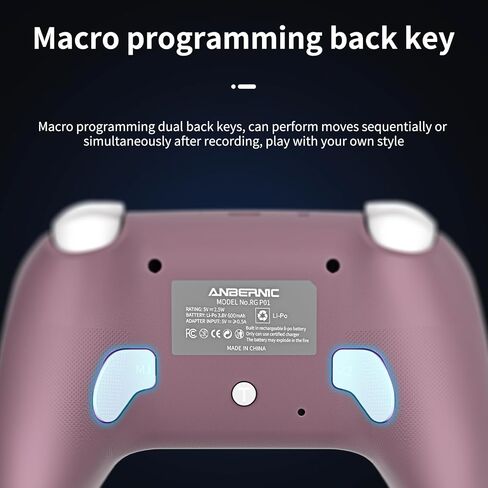 Daxceirf RG P01 Retro Games Controller Bluetooth اللاسلكي ، لوحة ألعاب سلكية مع قاعة تأثير عصا التحكم/القاعة تحطيم التحكم في ضوء التحكم RGP01 Xbox لجهاز الكمبيوتر ، البخار ، Android (بيج وايت) in Kuwait
