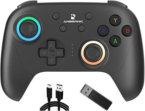 Daxceirf RG P01 Retro Games Controller Bluetooth اللاسلكي ، لوحة ألعاب سلكية مع قاعة تأثير عصا التحكم/القاعة تحطيم التحكم في ضوء التحكم RGP01 Xbox لجهاز الكمبيوتر ، البخار ، Android (بيج وايت) in Kuwait