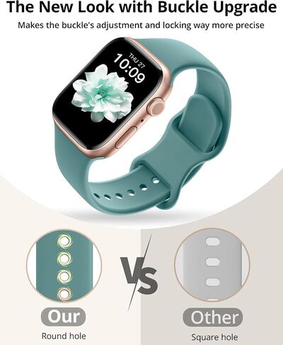 Sunnywoo براءات الاختراع ، فرق رياضية متوفرة مع فرق ساعة Apple للنساء 40 مم 42 مم 42 مم 38 مم ، 44 مم 45 مم 46 مم 49 مم ، وأشرطة مراقبة سيليكون ناعمة لسلسلة iWatch 10/9/8/7/6/5/4/3/2/1 Ultra SE in Kuwait