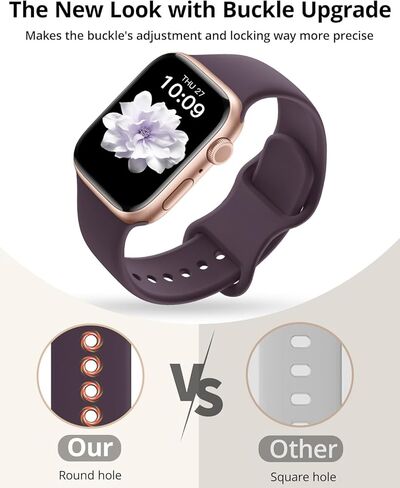 Sunnywoo براءات الاختراع ، فرق رياضية متوفرة مع فرق ساعة Apple للنساء 40 مم 42 مم 42 مم 38 مم ، 44 مم 45 مم 46 مم 49 مم ، وأشرطة مراقبة سيليكون ناعمة لسلسلة iWatch 10/9/8/7/6/5/4/3/2/1 Ultra SE in Kuwait