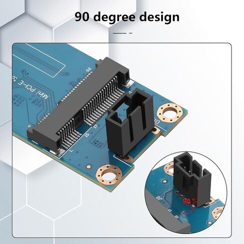 GINTOOYUN Mini PCI-E WWAN/LTE Card to Motherboard USB 9-pin Adapter Mini PCIE 3G/4G Network Card to Motherboard USB 9-pin Test Converter with SIM Slot for WWAN/LTE Cards(Horizontal) (Horizontal) in Kuwait