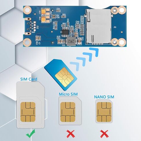 GINTOOYUN Mini PCI-E WWAN/LTE Card to Motherboard USB 9-pin Adapter Mini PCIE 3G/4G Network Card to Motherboard USB 9-pin Test Converter with SIM Slot for WWAN/LTE Cards(Horizontal) (Horizontal) in Kuwait