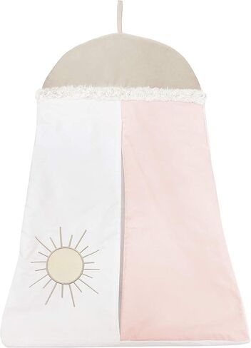 Sweet Jojo Designs Ivory Boho Chic Sun Boy Girl Baby Crib Bedding Set Infant Nursery Room Blanket Fitted Sheet Skirt Diaper Stacker 4pc Cotton Bohemian Shabby Gender Neutral Modern Beige Tufted Fringe in Saudi Arabia