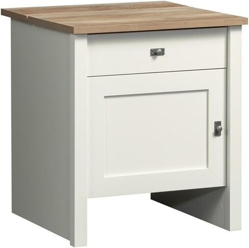 Sauder HomePlus Robot Vacuum Bantry Pantry Cabinet ، باب واحد مع أرفف قابلة للتعديل ، منظم الغسيل ، باللون الأبيض الناعم in Kuwait