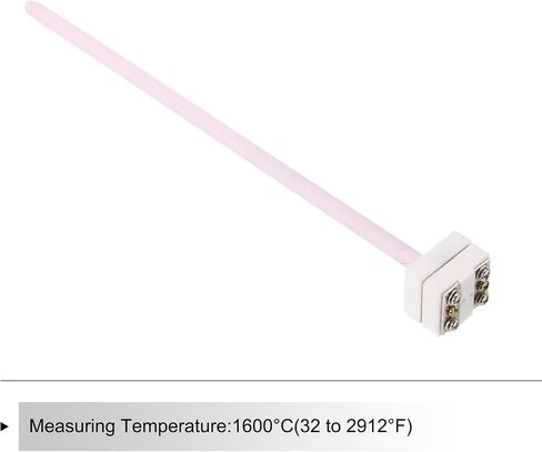 MECCANIXITY WRP-100 Furnace Thermocouple 1600°C Platinum Rhodium S Type Temperature Sensor Probe for Muffle Furnace Oven, 8x150mm in Saudi Arabia