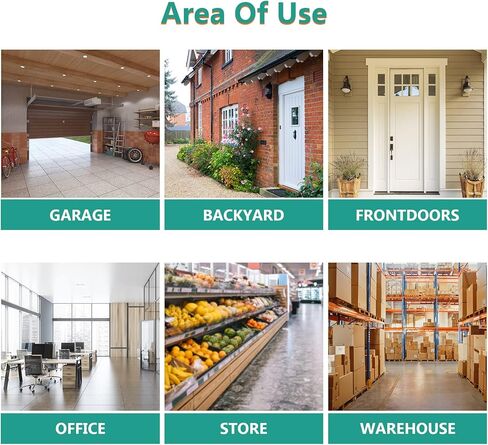 WALI Bullet Dummy Fake Surveillance Security CCTV Dome Camera Indoor Outdoor with One LED Light, Security Alert Sticker Decals (TC-B2), 2 Packs, Black in Kuwait