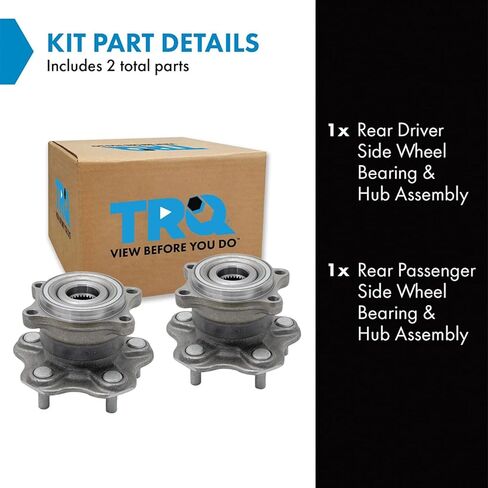 TRQ خلفي 2 قطعة محور العجلة وحامل مجموعة زوج LH للسائق وجوانب الركاب RH لـ 03-09 إنفينيتي FX35 in Saudi Arabia