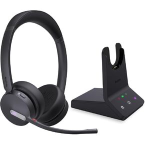 Yealink WH64 Teams Dual Teams Dect & Bluetooth Wireless Headset ، نطاق 606 قدمًا ، معتمد من Microsoft ، على سماعة رأس سلكية مع الأذن مع ميكروفون 3x إلغاء الضوضاء ، 32 وقت نقاش ، هاتف مكتب IP Office ، كمبيوتر ، كمبيوتر