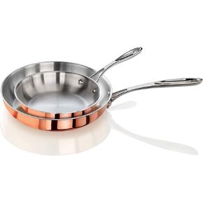 Artaste 56877 Rain Tri-Ply Copper Clad Intruction Pot مع وعاء مخزون جاهز مع باخرة ، 7.5 ربع سنوي