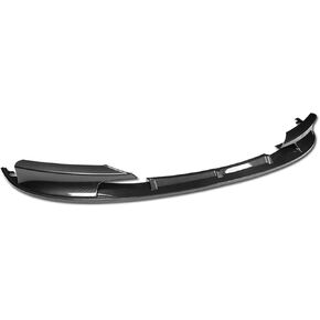 DNA MOTORING 2-PU-694-PCF 3Pc Carbon Fiber Look Black ABS Front Bumper Lip with Vertical Stabilizer Compatible with 14-19 BMW 4-Series Gran Coupe M-Sport