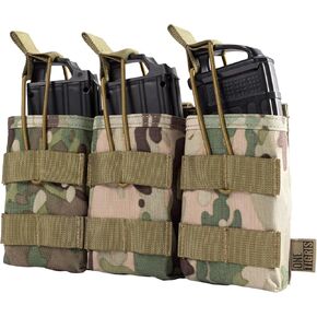 onetigris مجلة التكتيكية حقيبة MOLLE Triple Mag Pouches لـ M4 M16 PMAG G36 .223REM Stanag Lancer L5 Fab Ultimag Hexmag HX