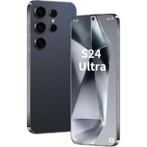 الهواتف المحمولة غير المقفلة S24 Ultra Dual Sim Android Phone 8GB+256GB غير مؤمن هاتف Android ، شاشة 7 "HD+، كاميرا 108 ميجابكسل+48 ميجابكسل ، 6800 مللي أمبير في الساعة ، 2025 هاتف ذكي (أرجواني)