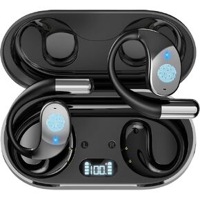 سماعات الأذن اللاسلكية سماعات رأس Bluetooth - تترجمة سماعات الأذن في الوقت الفعلي - براعم الأذن المترجم - Audifonos Traductores Inglés Español - عبر الإنترنت في اتجاهين ترجمة سماعات الرأس والأسود