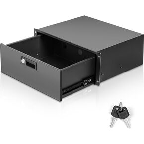 2U رف درج لرف الخادم 19 بوصة وخزانة الشبكة ، قضية رف القفل القابلة للقفل مع مفتاح ، وسعة هيكل خادم 2U إلى 22 رطلا (2U) in Kuwait