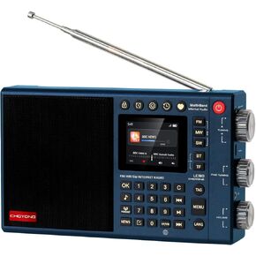 LC90 Multi-Band Smart Internet Radio WiFi/4G ، AM/FM ، LW & Portable Shortwave Radio مع شريط جانبي واحد SSB ، Bluetooth ، Micro-SD ، جميع أجهزة الراديو الرقمية Choyoung (الأزرق)