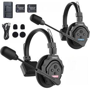 Synco Xtalk X5 Wireless Headset Intercom System 2.4Ghz Full Duplex 400 Meter Complication Communication Systom