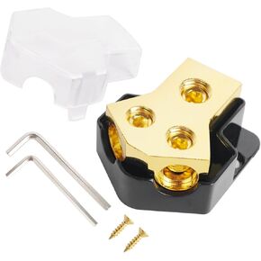 3 طريقة توزيع الطاقة كتلة السيارة الصوتية 1x 0 مقياس الإدخال / 3x 4 Gauge Output Ground Motter Block AMP للسيارات شاحنة القوارب البحرية ، 1pc