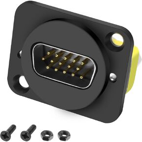 MEIRIYFA DB 15Pin VGA Mini Gender Changer Adapter,DB15 Solder Male to D-Type Female D-SUB HD15 VGA Serial Couper Connector for VGA Cables (Female to Female) in Kuwait