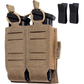 onetigris pistol pistol mag agous ، حقيبة مجلة Molle Double لـ 9 مم .40 .45.