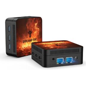 Mini PC Alder Lake-ν95 (حتى 3.4 جيجا هرتز) 4 النوى 4 مؤشرات ترابط ، أجهزة كمبيوتر سطح المكتب Mini 8GB DDR5 256GB M.2 SSD ، MINI PC Dual LAN Support 4K عرض الشاشة الثلاثي/USB3.0/WIFI 5/Bluetooth 5.0 للتعليم