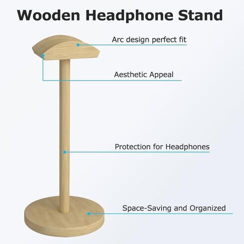 Universal Headphone Stand for Desk Hanger Holder Organizer Keeper Racks Storage Mount Gaming Headset Stand Premium Functional Craftmanship Headphone Stand Clear Standing in Saudi Arabia