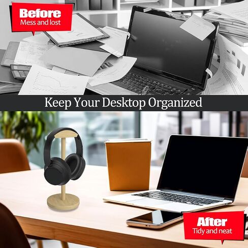 Universal Headphone Stand for Desk Hanger Holder Organizer Keeper Racks Storage Mount Gaming Headset Stand Premium Functional Craftmanship Headphone Stand Clear Standing in Saudi Arabia